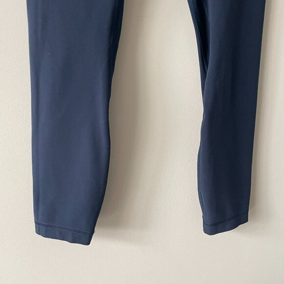 Lululemon 2022 Align Crop 23" High Rise Pull On Yoga Leggings True Navy Blue 2 - Picture 7 of 9